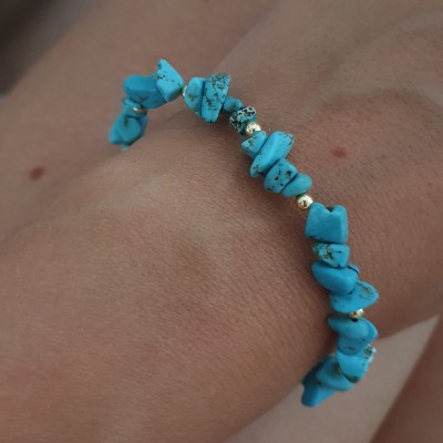 bracciale pasta di turchese bigiotteria artigianale