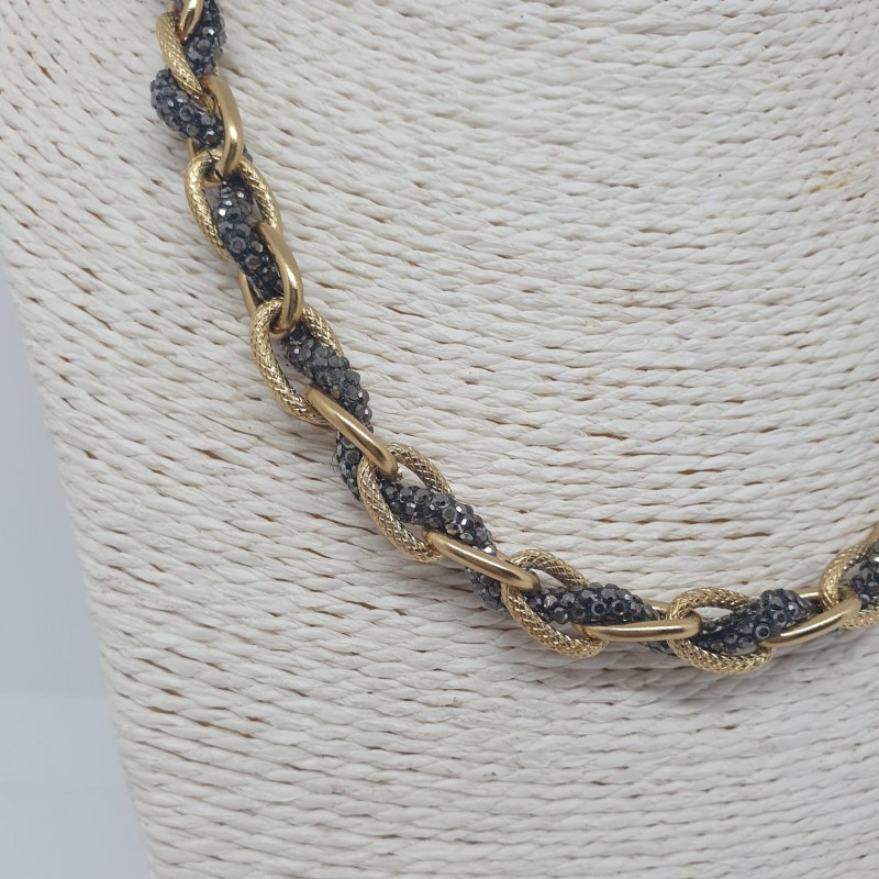 collana acciaio rosa bianco grigio bigiotteria artigianale idee regalo bijoux donna