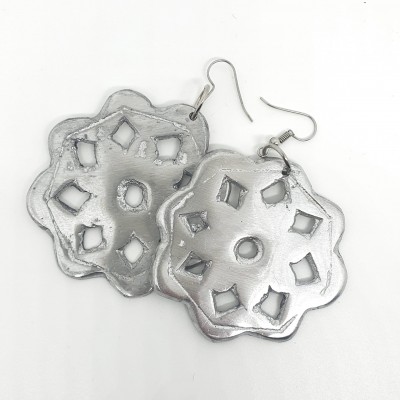 orecchini alluminio mandala