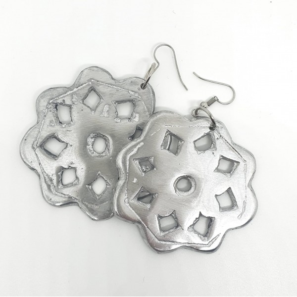 orecchini alluminio mandala