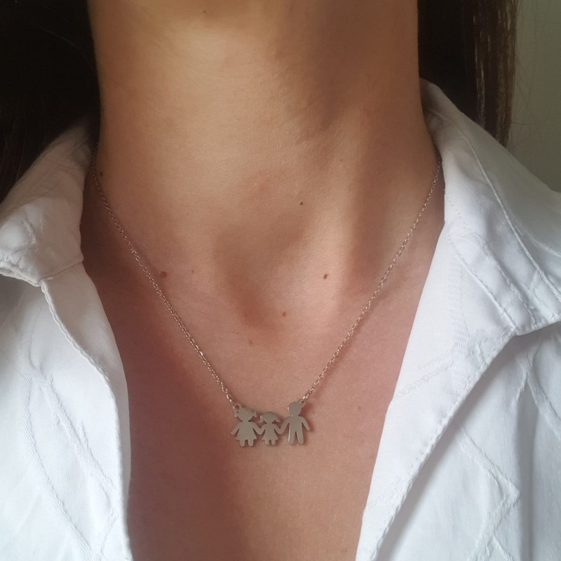 collana famiglia mamma papà bimba femmina festa della mamma idee regalo