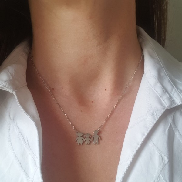 collana famiglia mamma papà bimba femmina festa della mamma idee regalo