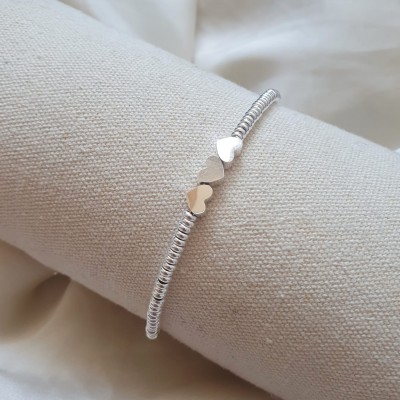 Bracciale RONDELLE E CUORI