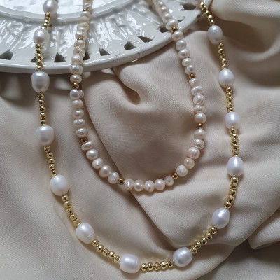 collana perle di fiume bigiotteria artigianale