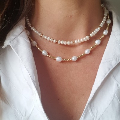 collana perle di fiume bigiotteria artigianale