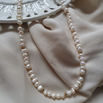 collana perle di fiume piccole bigiotteria artigianale