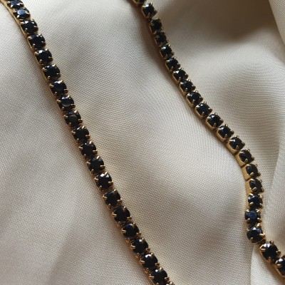 Collana tennis SHINE nera
