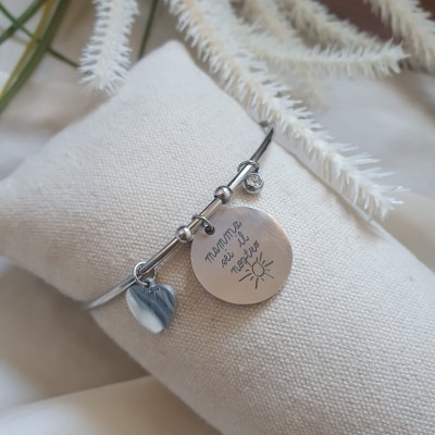 Bracciale PERSEMPRE rigido personalizzabile con scritta
