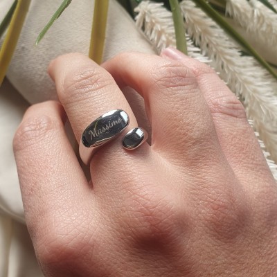 anello personalizzabile con incisione nome