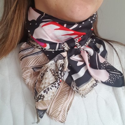 Foulard quadrato BUTTERFLY multicolor